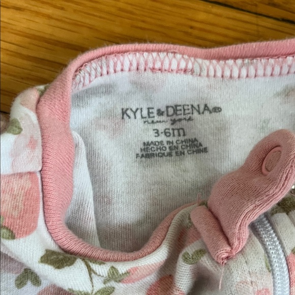 Floral Pink and Strawberry Footies - Picture 2 of 2